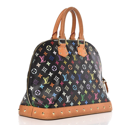 Louis Vuitton Monogram Multicolor Alma GM Black 3 of 15