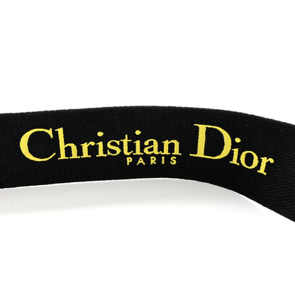 Christian Dior Canvas Embroidered Shoulder Strap Fuchsia Yellow 3 of 5