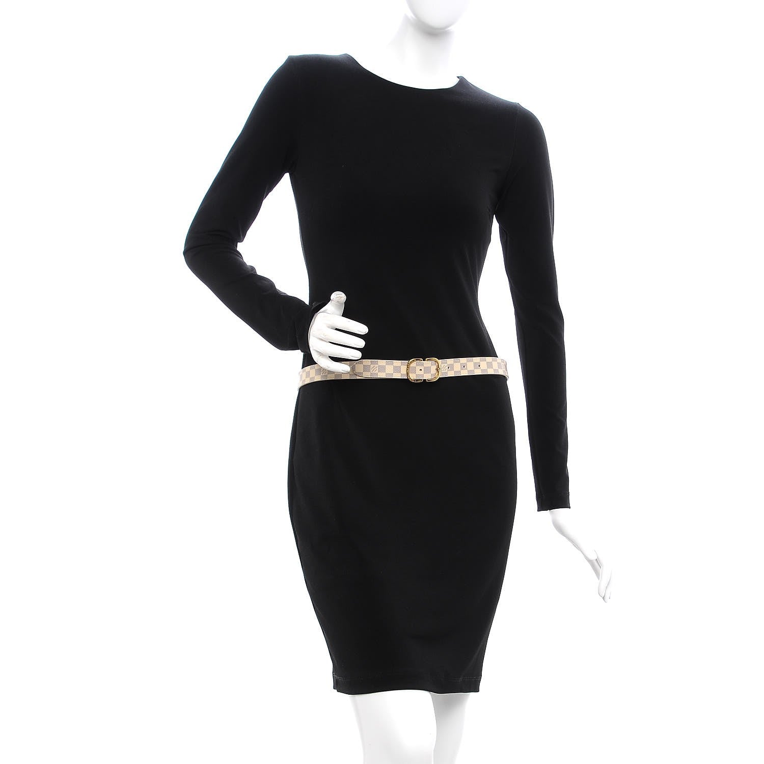 Louis Vuitton Damier Azur 25mm Belt 80 32 2 of 8