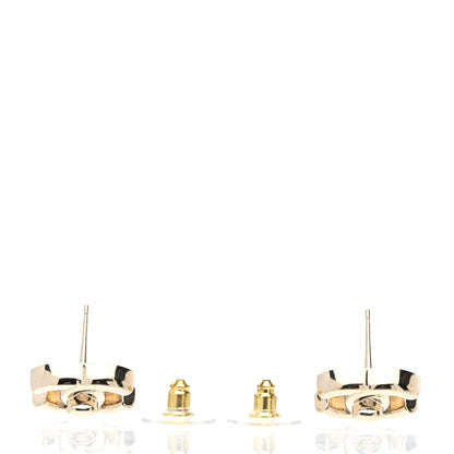Chanel Metal CC Turnlock Earrings Gold 3 of 5
