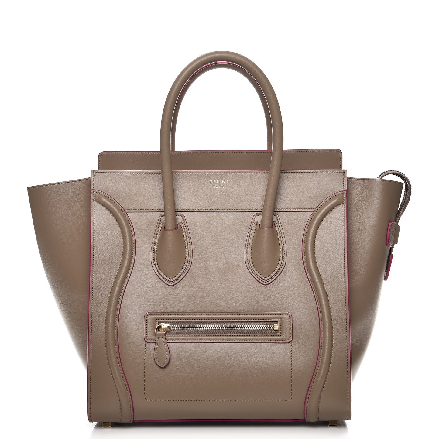 Smooth Calfskin Mini Luggage Beige