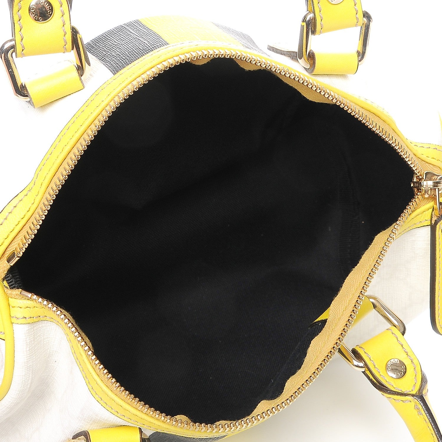Gucci GG Plus Monogram Web Stripe Small Joy Boston Yellow 5 of 7