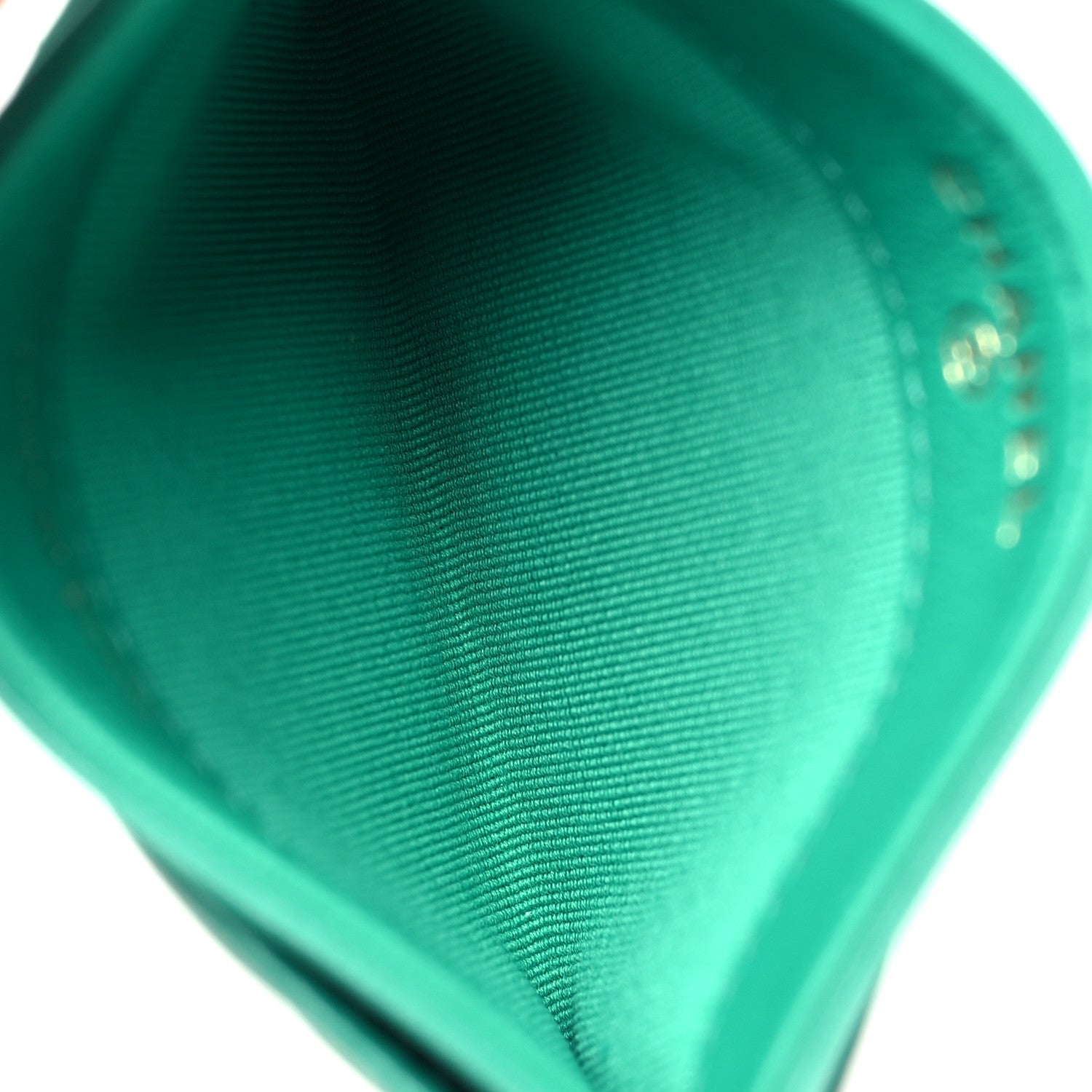 Chanel Lambskin Quilted Card Holder Green 5 of 10