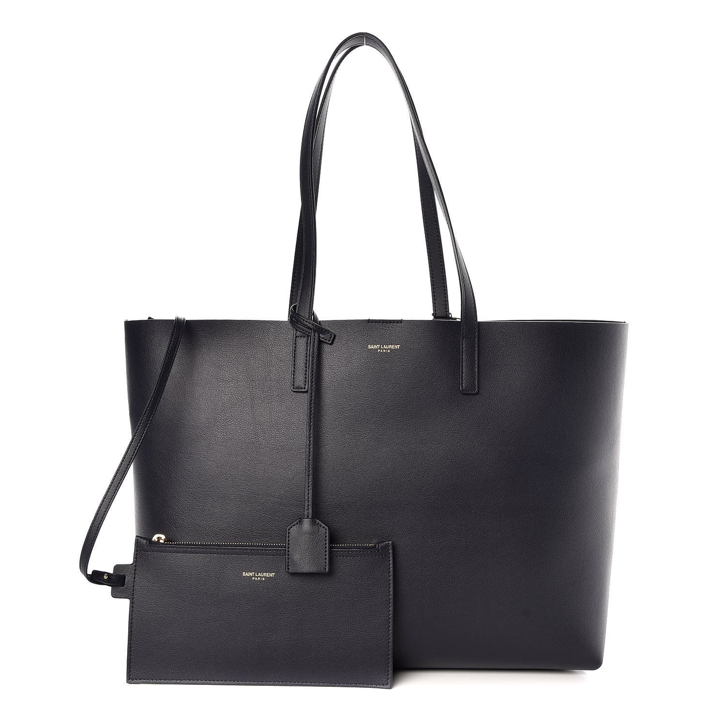 Calfskin Large Shopping Tote Navy