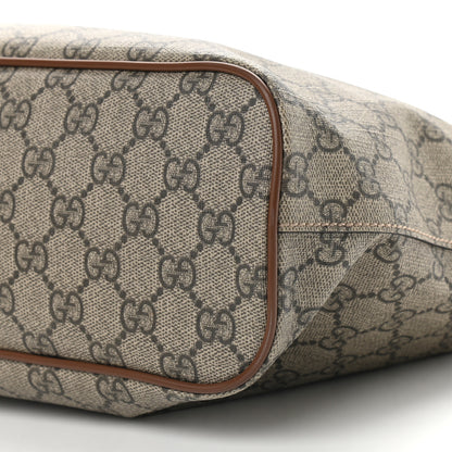 Gucci Soft GG Supreme Monogram Small Crossbody Tote Beige Cuir 9 of 10