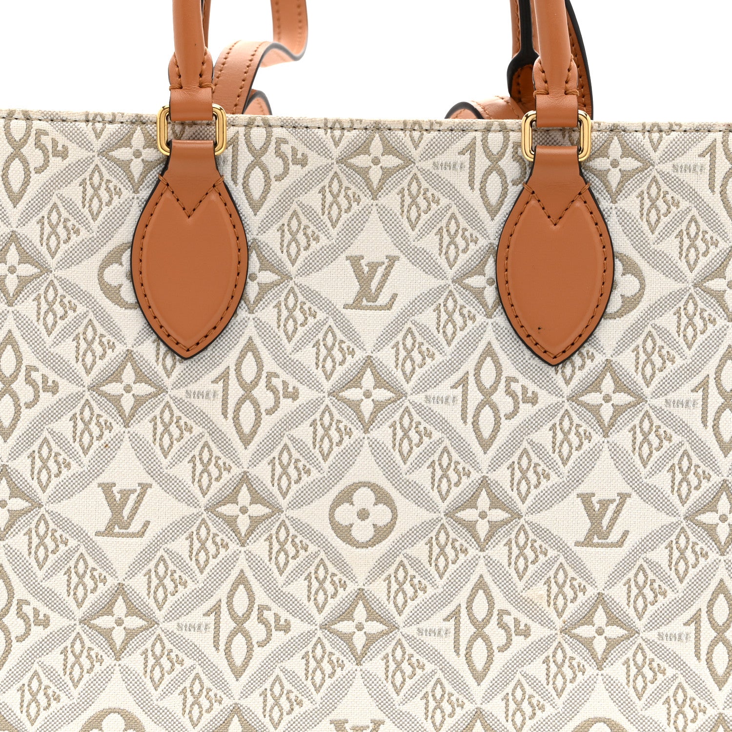 Louis Vuitton Jacquard Since 1854 Onthego MM Creme 1771068