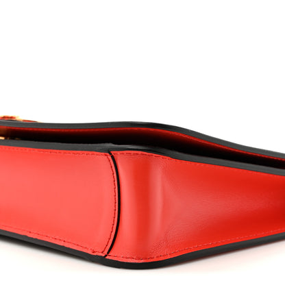Versace Coated Canvas Virtus La Greca Signature Shoulder Bag Red 8 of 10