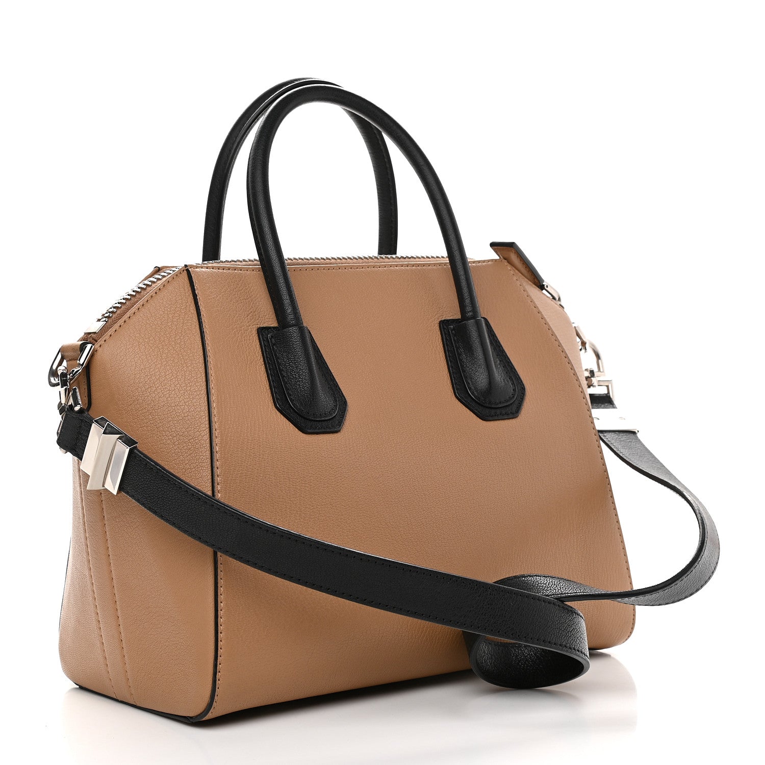 Givenchy Sugar Goatskin Small Tri-Color Antigona Beige Black Brown 3 of 12