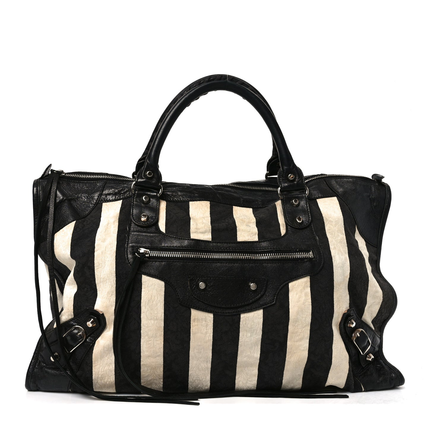 Chevre Damask Stripe Work Black