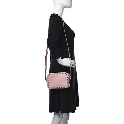 Valentino Garavani Calfskin Rockstud Camera Crossbody Bag Water Rose 2 of 8