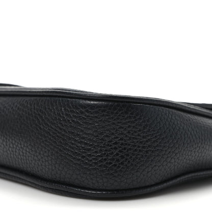 Gucci Pebbled Calfskin Medium Soho Flap Crossbody Black 9 of 9