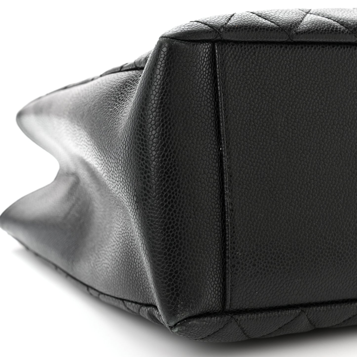 Caviar Quilted Grand Shopping Tote GST Black