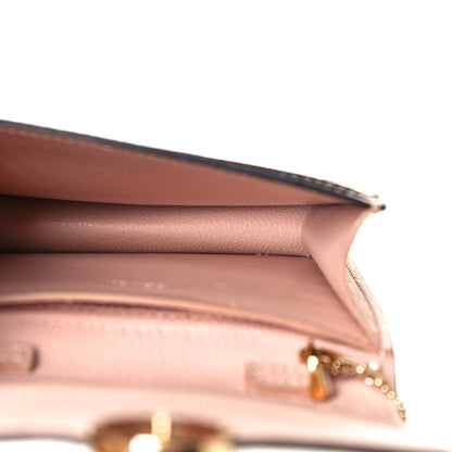 Fendi Vitello Cruise F is Fendi Geometric Flap Wallet on Chain Light Rose 4 of 6