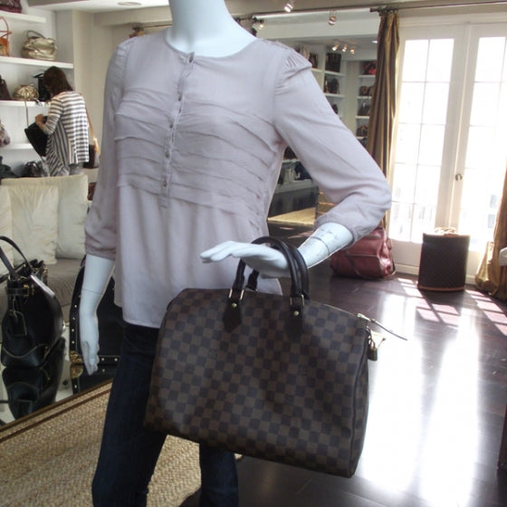 Louis Vuitton Damier Ebene Speedy 35 2 of 9