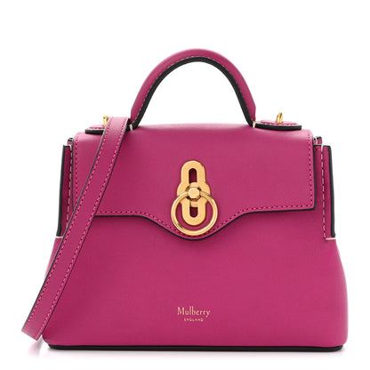 Mulberry Small Classic Grain Calfskin Micro Seaton Pink 1 of 9