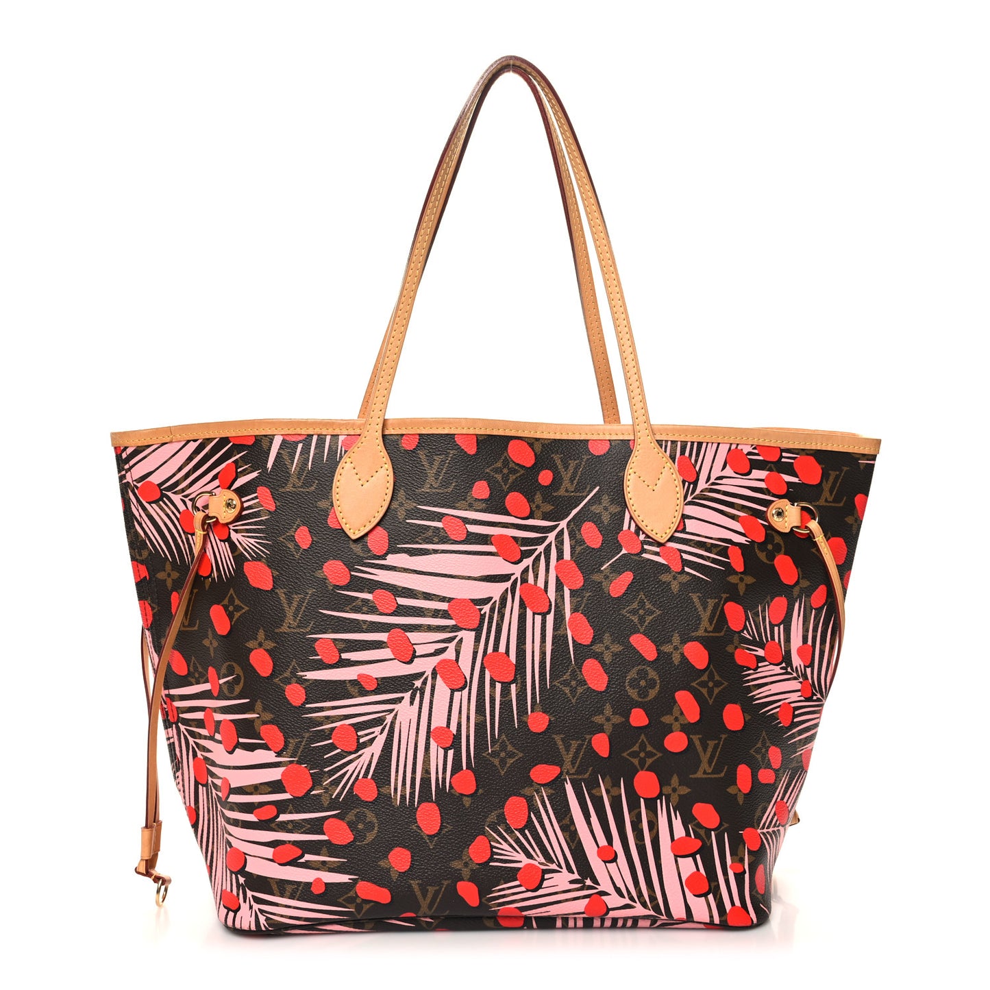 Monogram Jungle Dots Neo Neverfull MM Sugar Pink Poppy