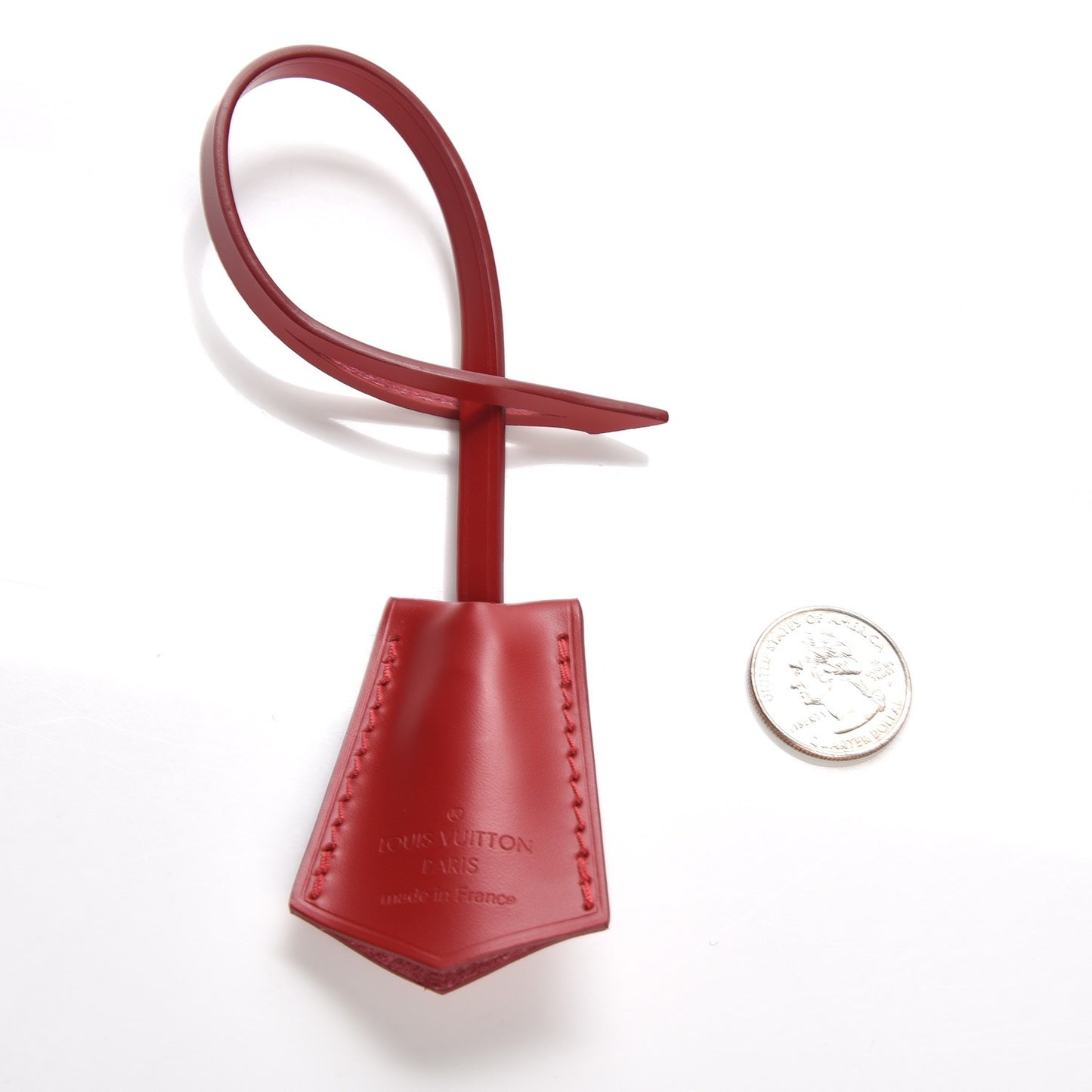Calfskin Clochette Key Bell Holder Red
