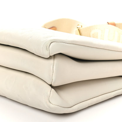 Louis Vuitton Lambskin Embossed Monogram Coussin PM Cream 9 of 9