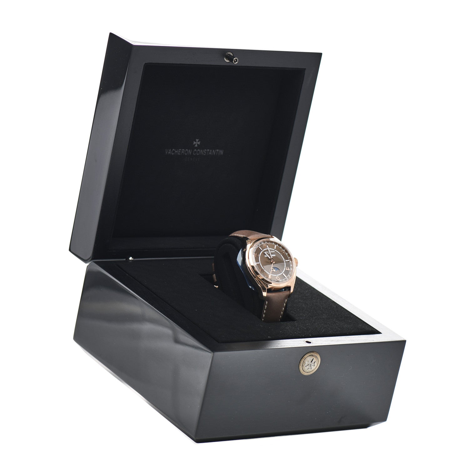 Vacheron Constantin 18K Pink Gold Calfskin 40mm Fiftysix Automatic Watch Brown 4000E/000R-B065 5 of 5