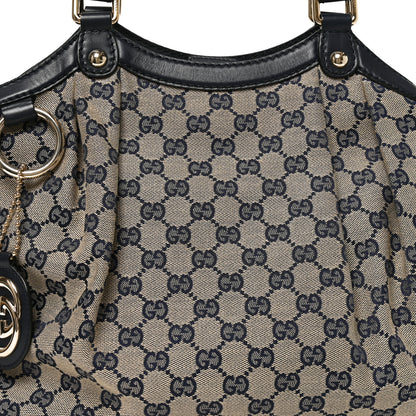 Gucci Monogram Medium Sukey Tote Navy 8 of 10