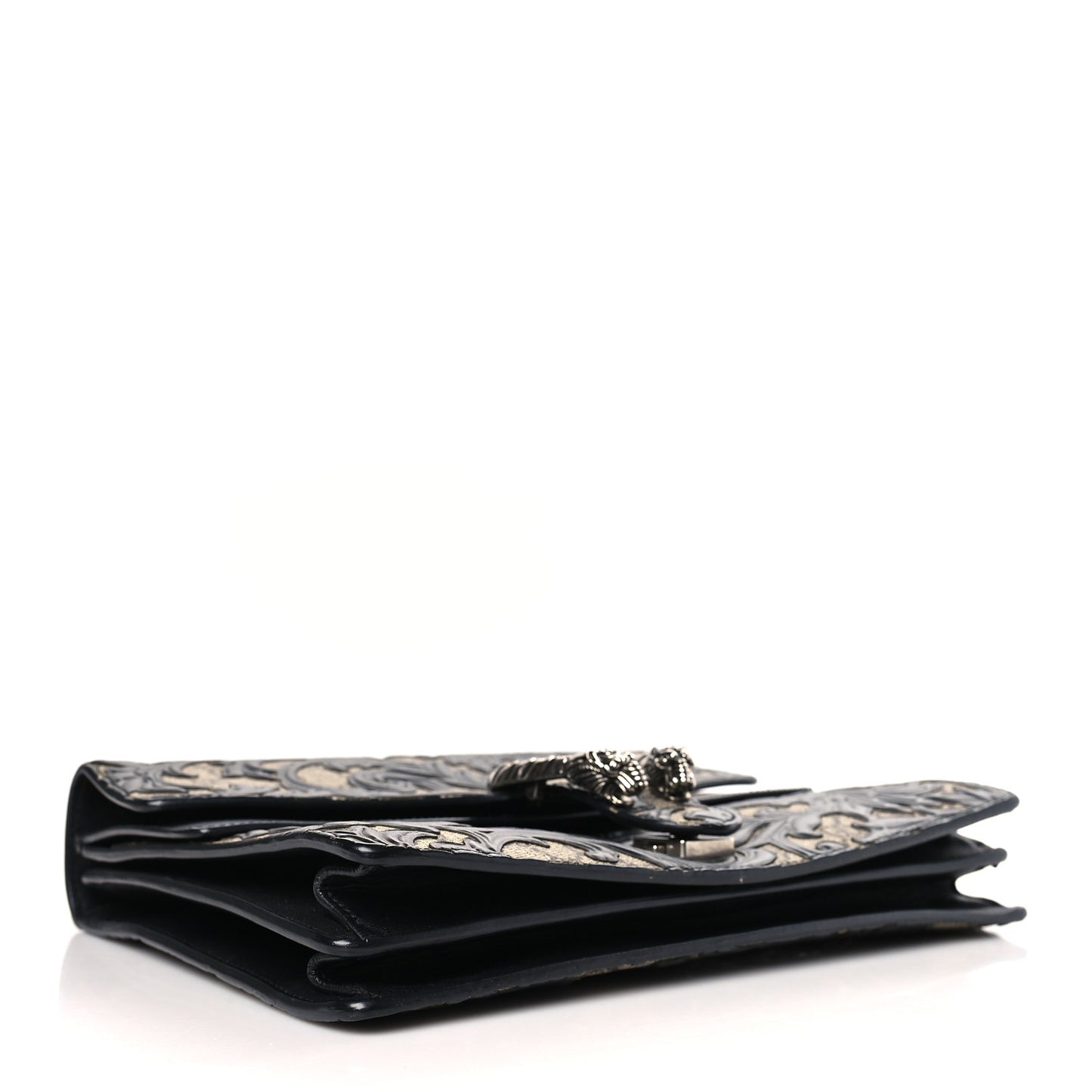 GG Supreme Monogram Arabesque Medium Dionysus Shoulder Bag Black