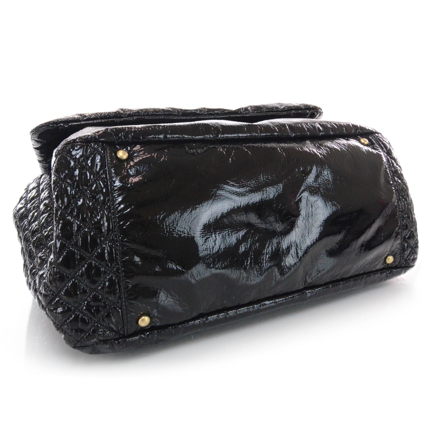 Chanel Vinyl XL Rock and Chain Flap Black 4 of 10