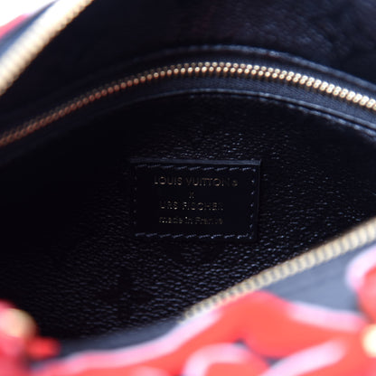 Louis Vuitton X UF Tufted Monogram Speedy Bandouliere 25 Black Red 8 of 10