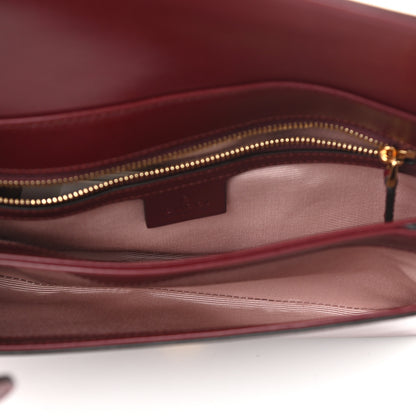 Gucci Vitello Palmellato Lux Small Arli Flap Shoulder Bag Vintage Bordeaux 5 of 10