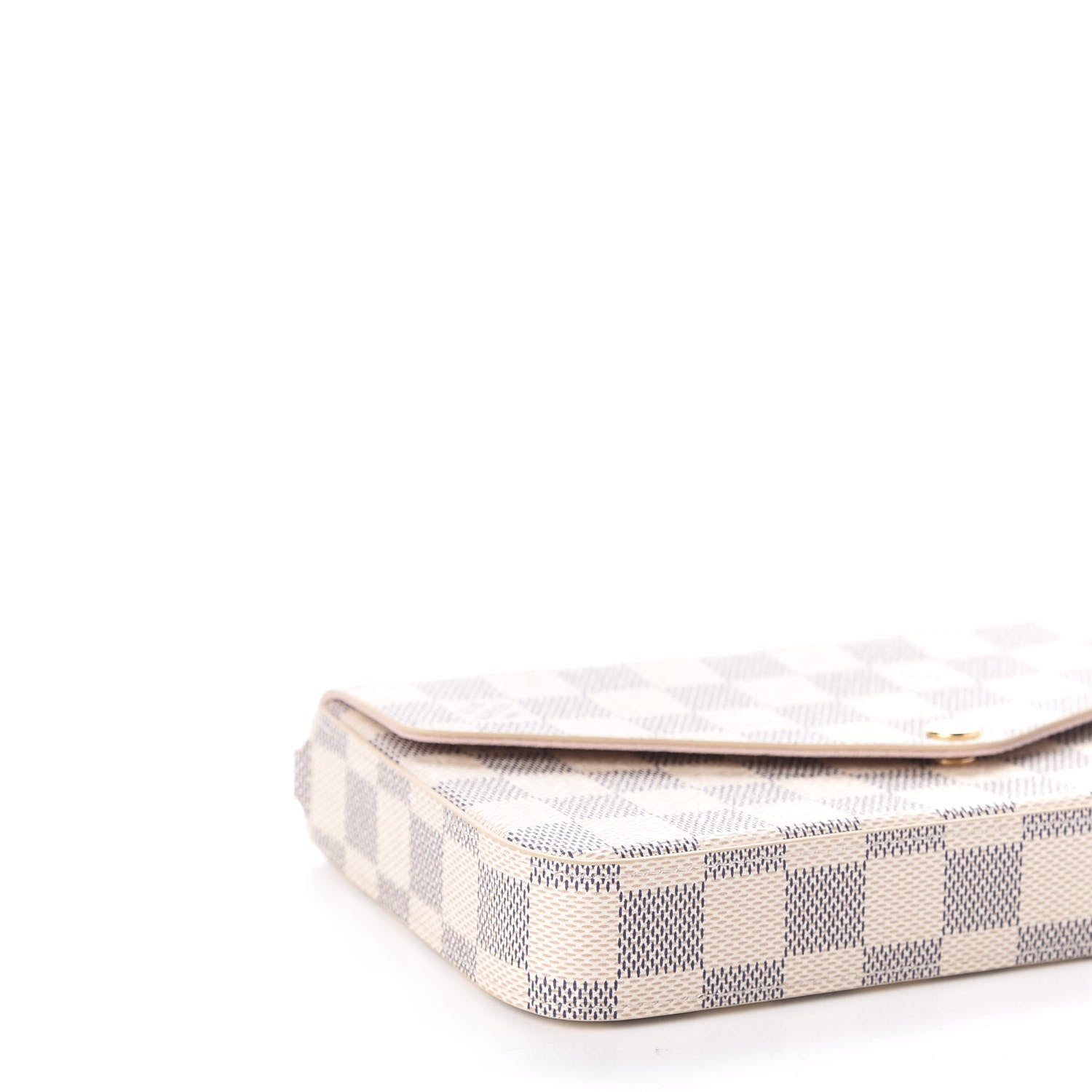 Louis Vuitton Damier Azur Pochette Felicie Chain Wallet Rose Ballerine 6 of 10