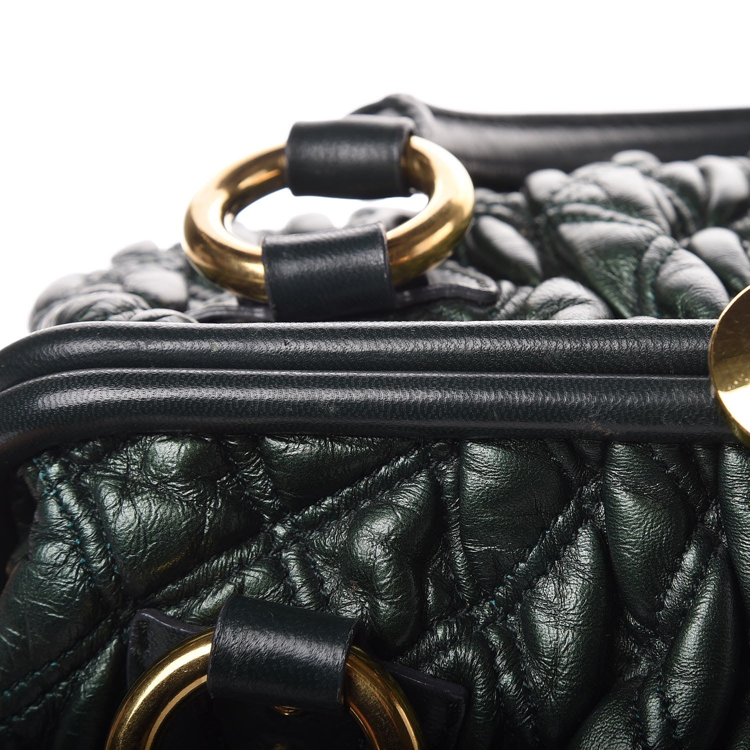 Marc Jacobs Calfskin Quilted Stam Emerald Green 8 of 9