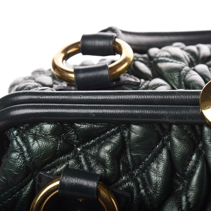 Marc Jacobs Calfskin Quilted Stam Emerald Green 8 of 9