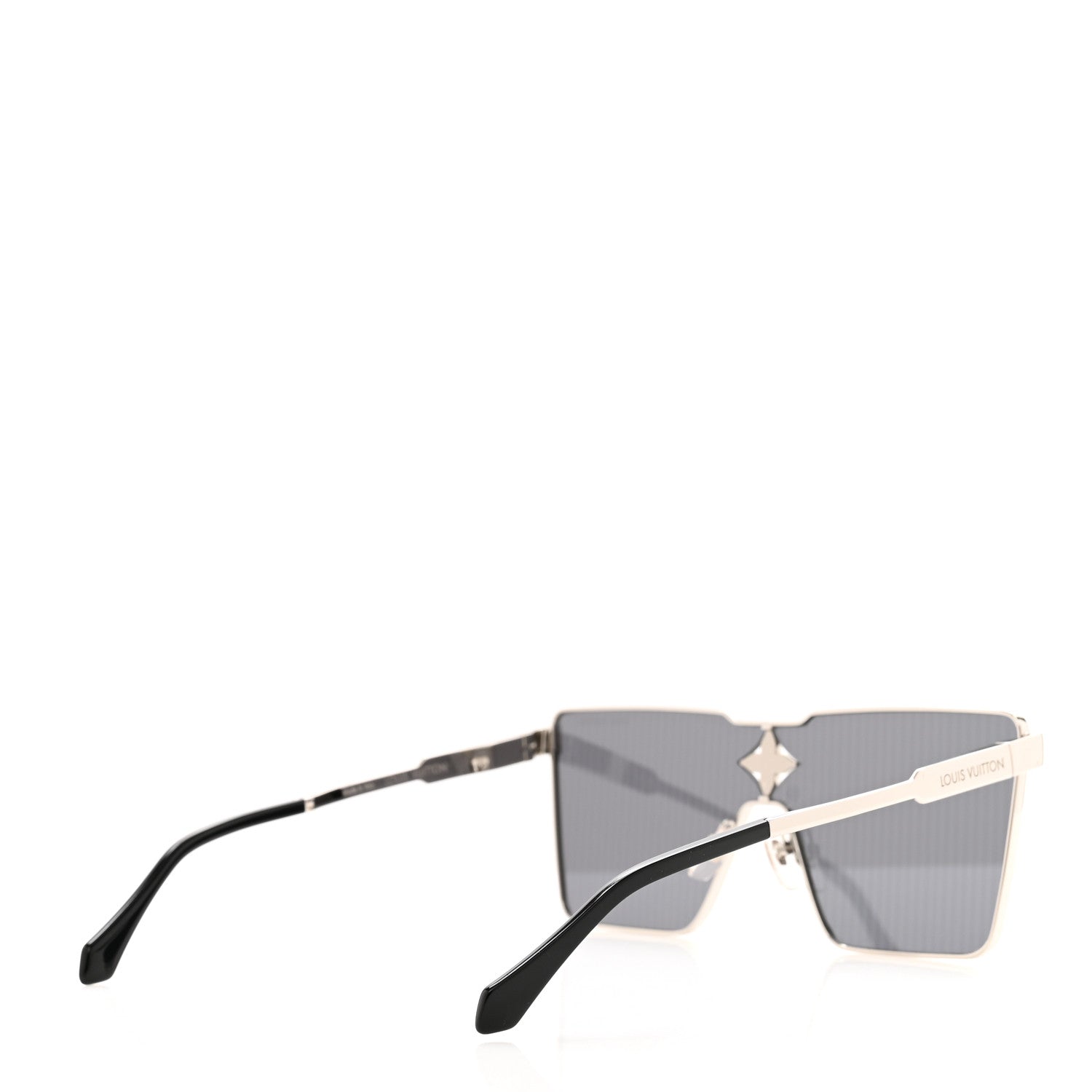 Louis Vuitton Metal Swarovski Crystal Cyclone Sunglasses Z1815U Silver 4 of 6