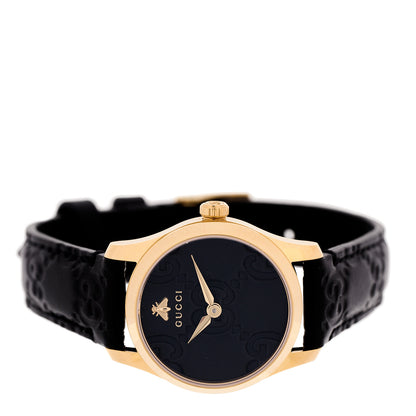 Gucci Stainless Steel Calfskin 27mm G-Timeless Quartz Watch Black 2 of 4