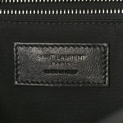 Saint Laurent Crinkled Calfskin Matelasse Monogram Medium Niki Chain Satchel Black 6 of 10