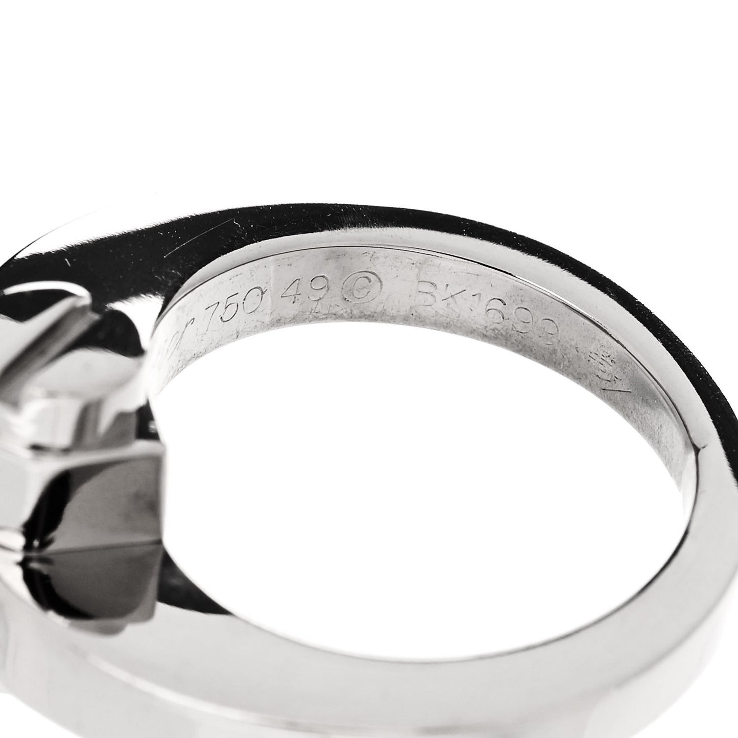 18K White Gold Menotte Ring 49 5