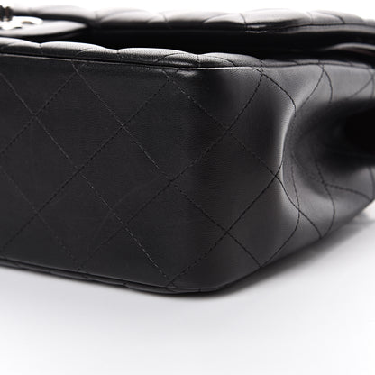 Chanel Lambskin Quilted Jumbo Double Flap Black 12 of 14