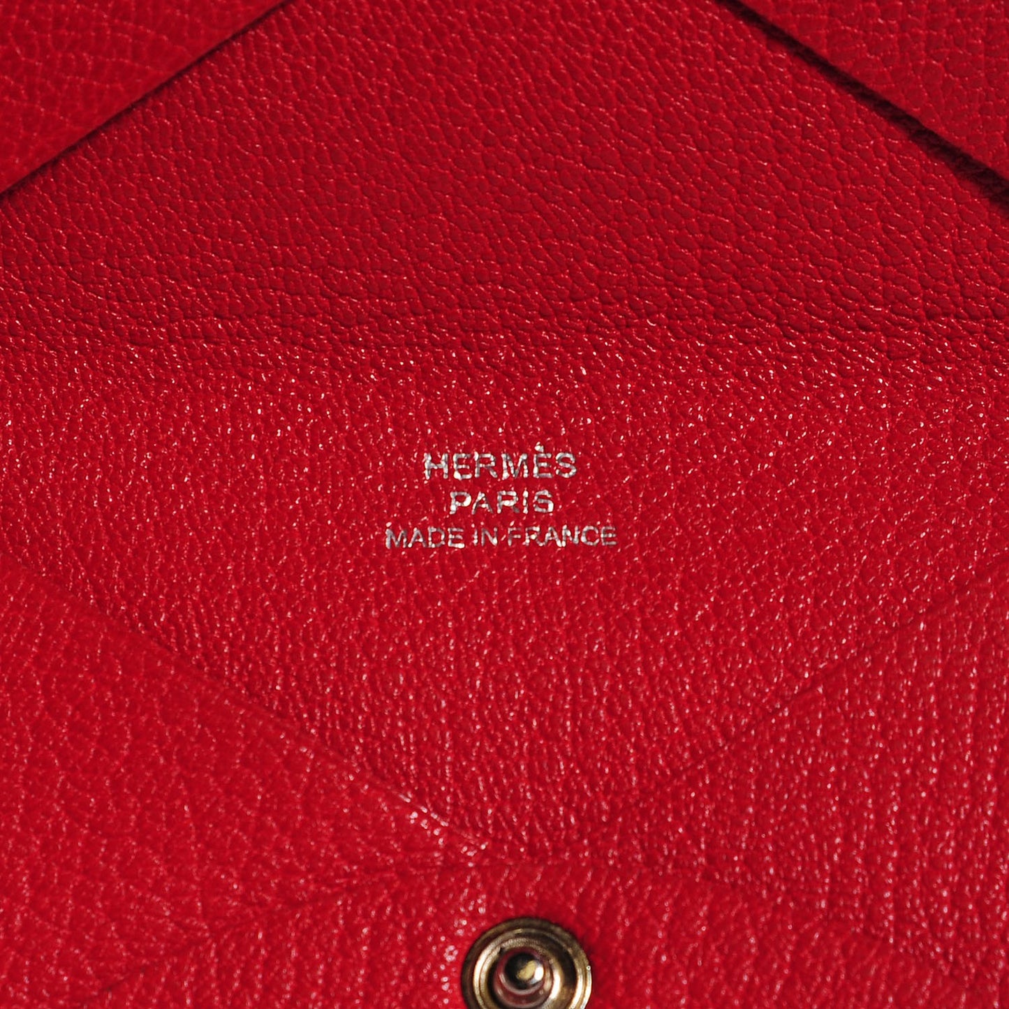 Chevre Mysore Calvi Card Case Rouge Garance