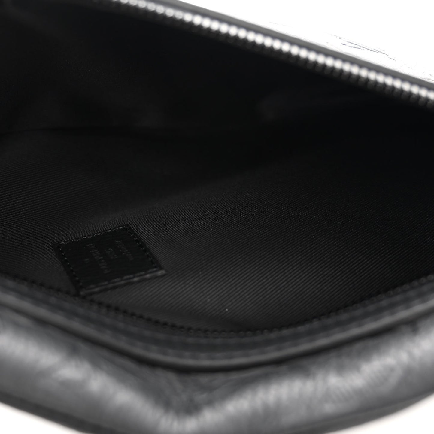 Calfskin Shadow Monogram Duo Slingbag Black