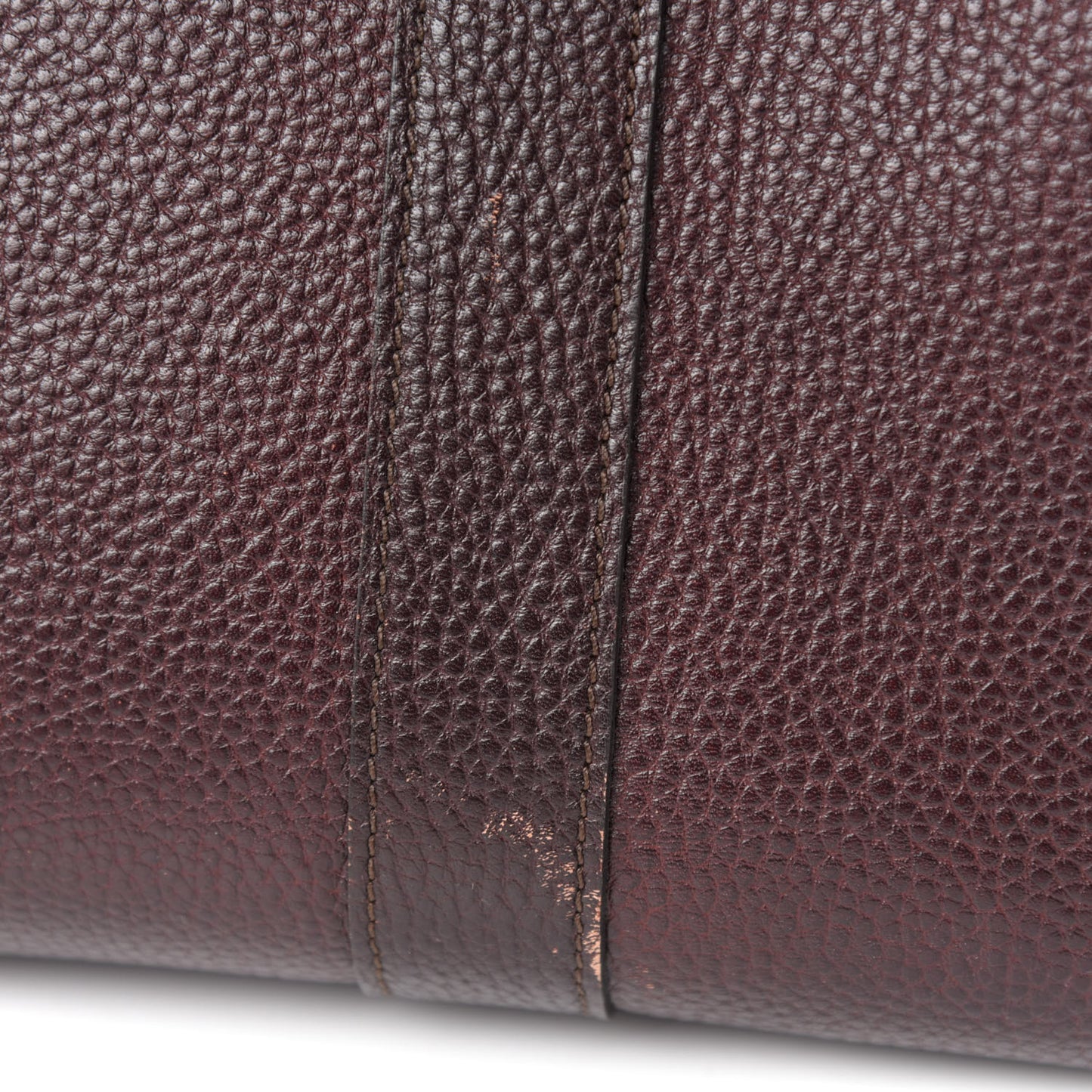 Grain Vegetable Tanned Calfskin Zipped Bayswater Oxblood