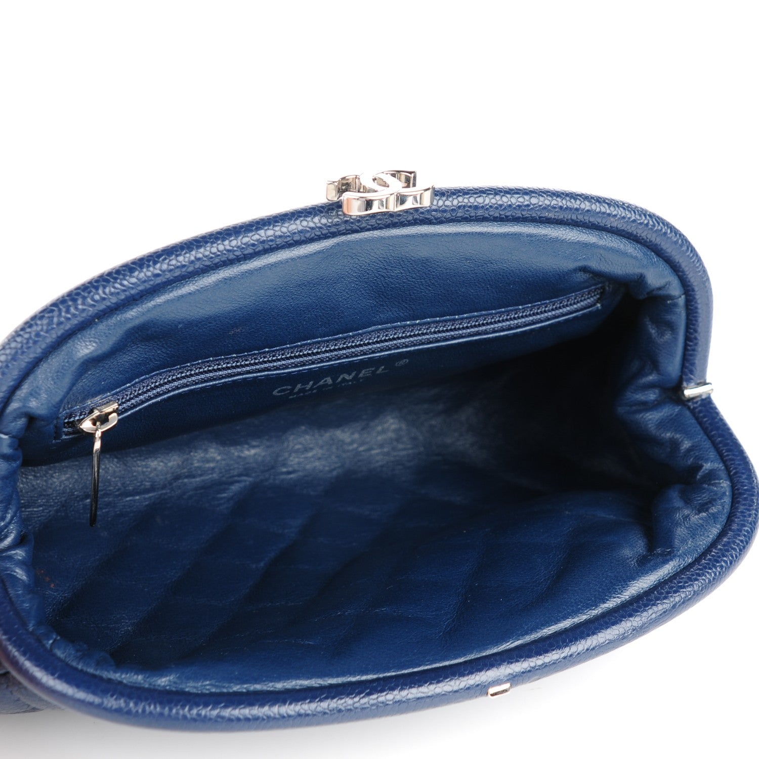 Chanel Caviar Quilted Timeless Clutch Navy 5 of 7