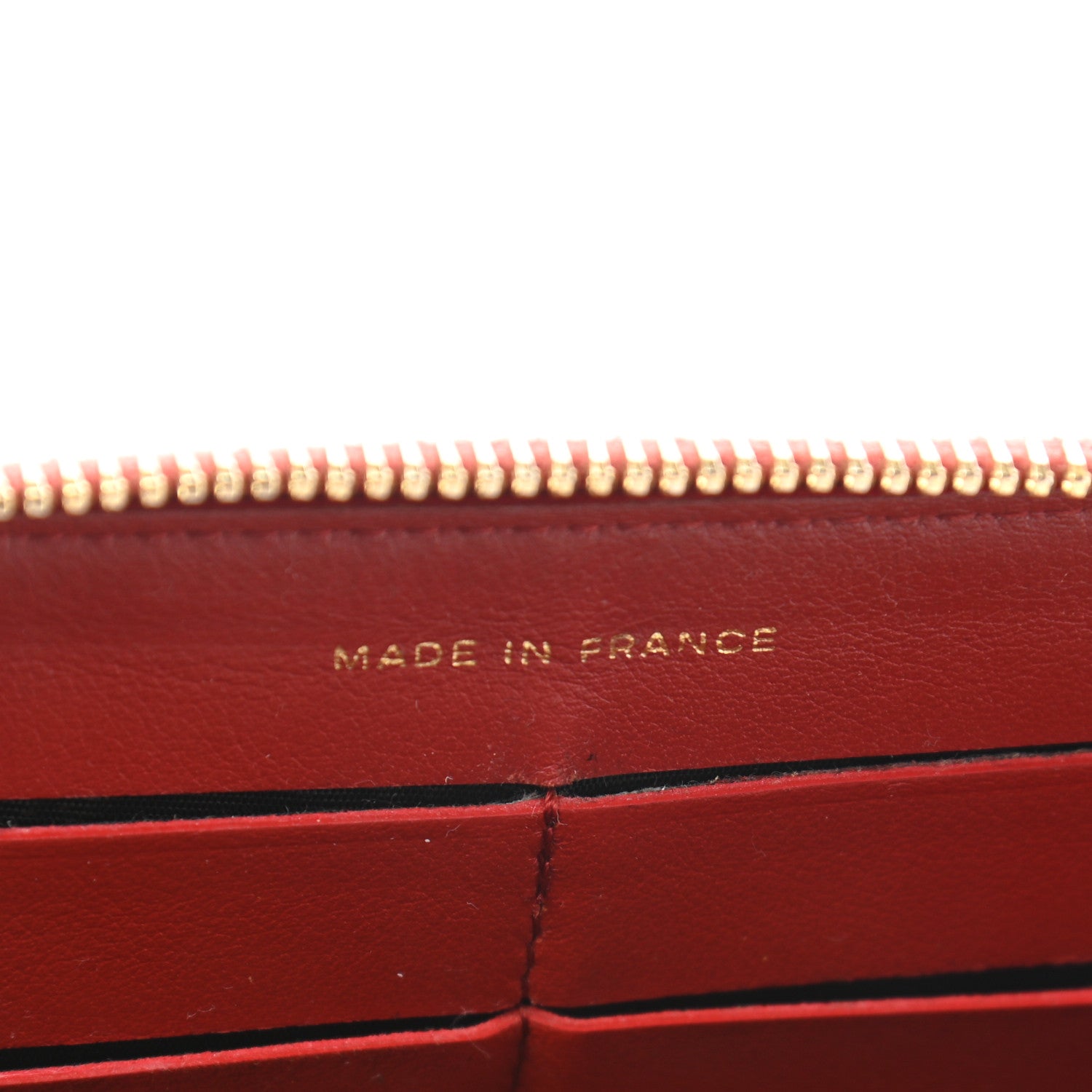 Chanel Calfskin Quilted Reissue Zip Around Wallet Red 7 of 10