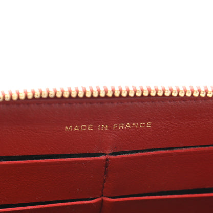 Chanel Calfskin Quilted Reissue Zip Around Wallet Red 7 of 10