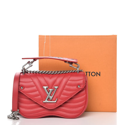Louis Vuitton Calfskin New Wave Chain MM Ecarlate 13 of 13