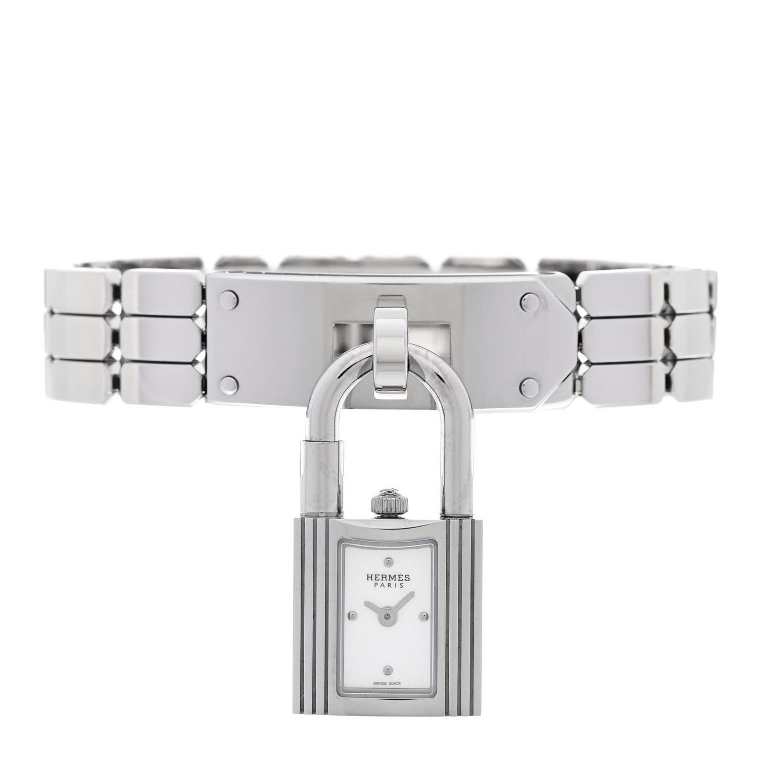 Hermes Stainless Steel 16mm Kelly Quartz Watch 2 of 6