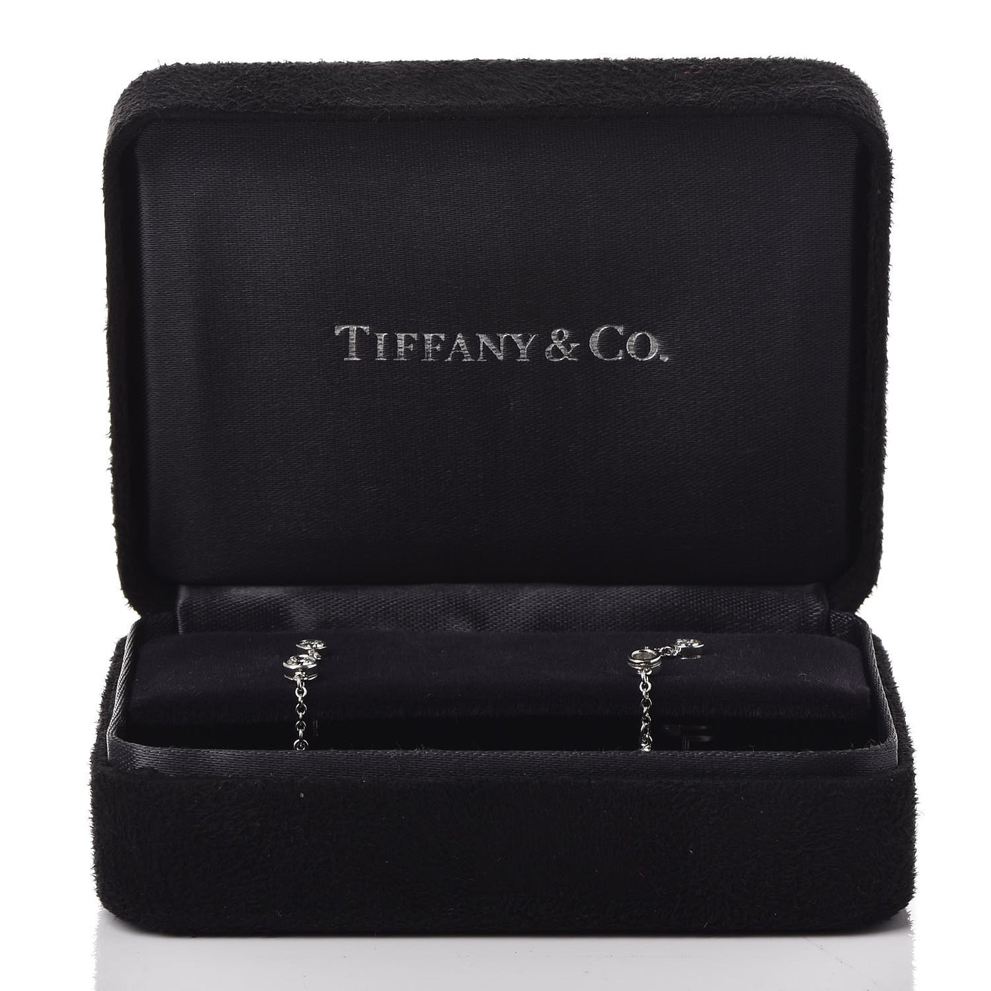 Platinum Diamond .95ctw Swing Drop Earrings