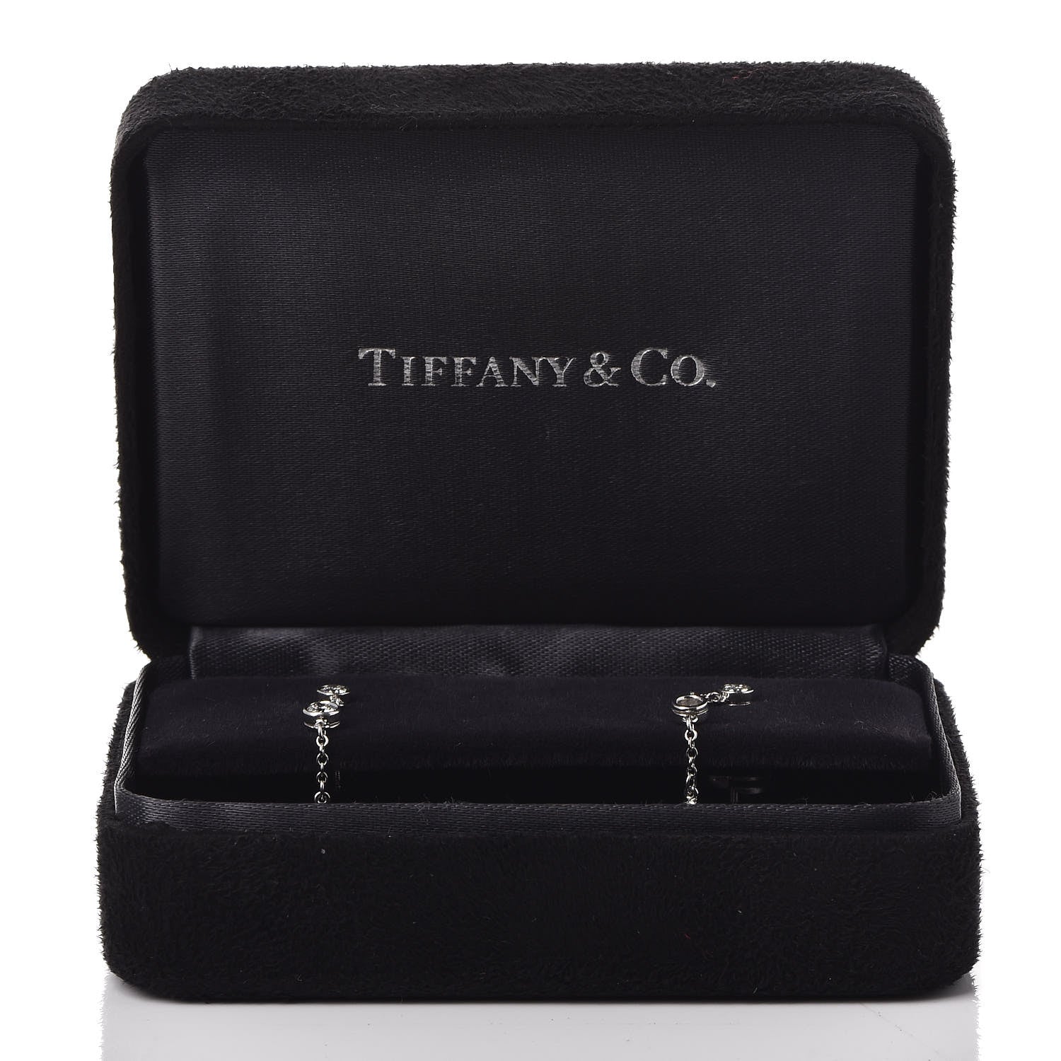 Tiffany Platinum Diamond .95ctw Swing Drop Earrings 6 of 6