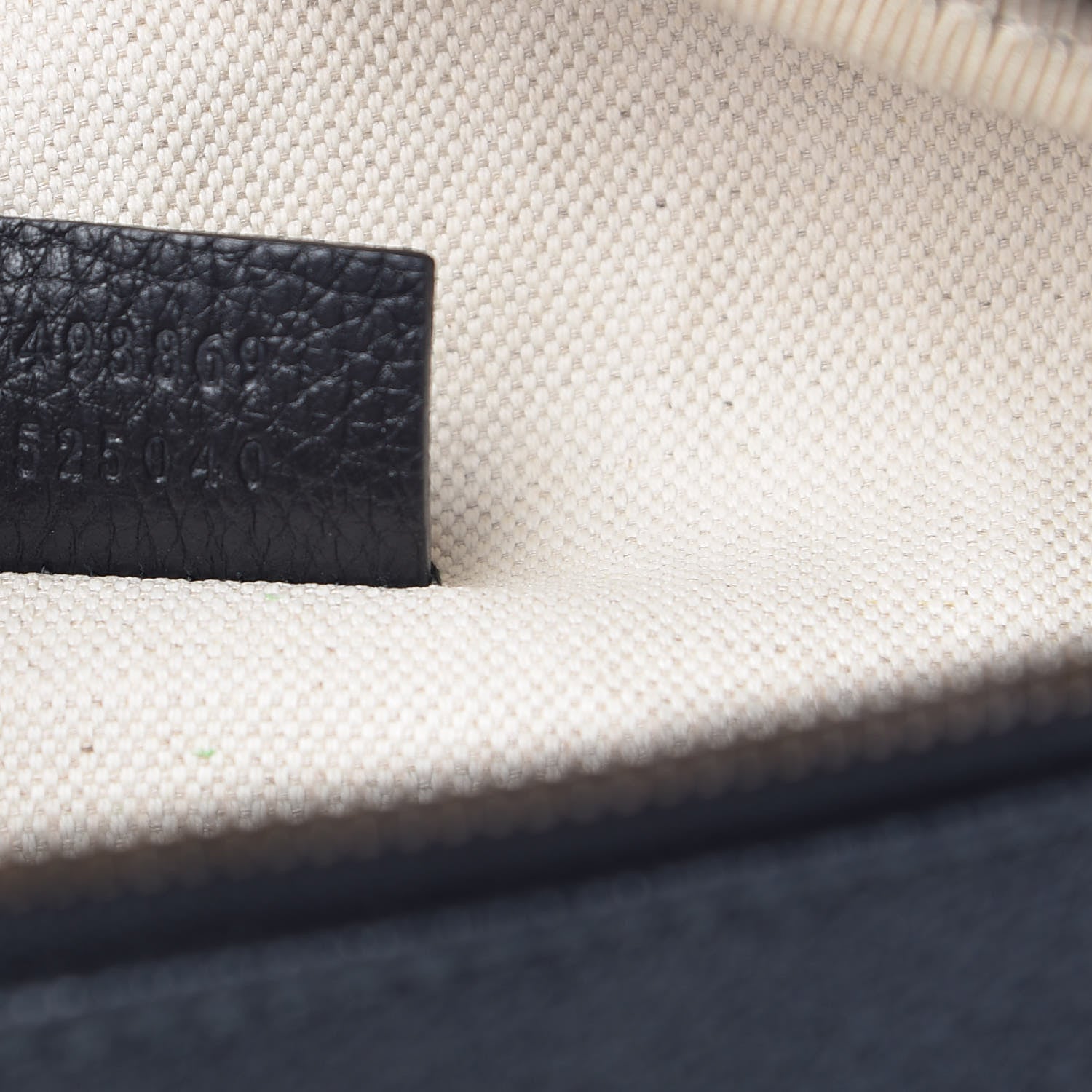 Gucci Grained Calfskin Logo Belt Bag Black 7 of 10