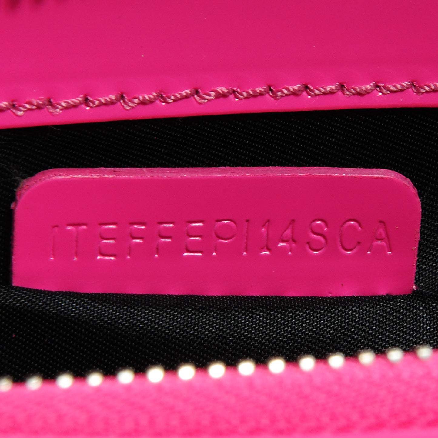 Patent Bridle Calfskin Clutch Bag Pink