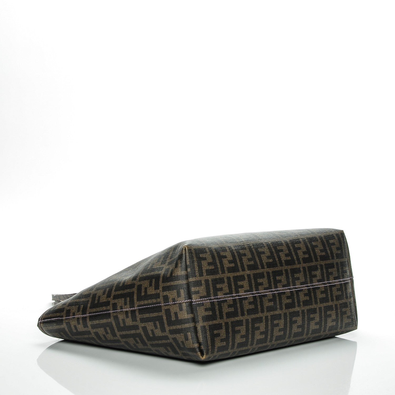 Fendi Zucca Spalmati Medium Roll Tote Tobacco Viola 4 of 11