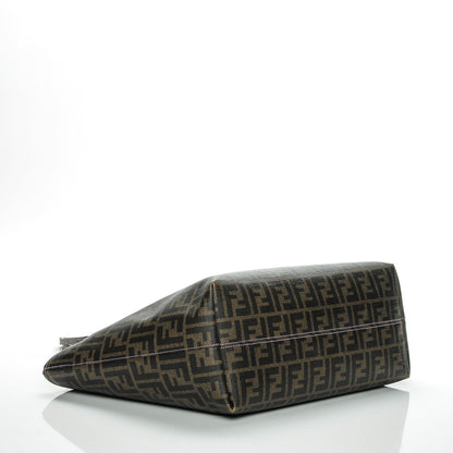 Fendi Zucca Spalmati Medium Roll Tote Tobacco Viola 4 of 11